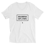 50% Deepak 50% DMX V-Neck T-Shirt