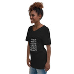 413 Love 1- Women's Short Sleeve V-Neck T-Shirt