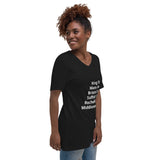 413 Love 1- Women's Short Sleeve V-Neck T-Shirt